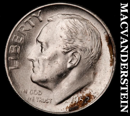 1952-S Roosevelt Dime- Silver Choice Gem Brilliant Uncirculated  #i4093