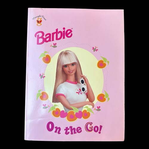 Vtg Barbie On The Go Coloring Book 1998 Golden Book Mattel Collectible UNUSED