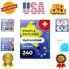 Star Pimple Patches for Face 240 Patches with Hydrocolloid Only, Cute Acne Pa...