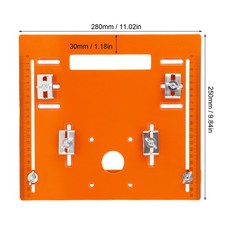 A-Router Table Insert Plate Circular Saw Base Plate 28x25cm For Woodworking