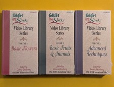 FolkArt One Stroke Painting - Dewberry - Volumes 1, 2, 3 Y2K VHS Tapes Sealed