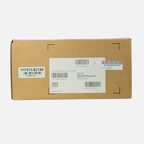 P38442-001 HPE 18TB SATA 6G 7.2K LFF SC 512e ISE MV HDD P37673-B21- NEW F/S - Afbeelding 2 van 5