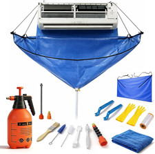 Mini Split Cleaning Kit, AC Cleaning Bag with Reinforced Rod Frame, 2L High Pres
