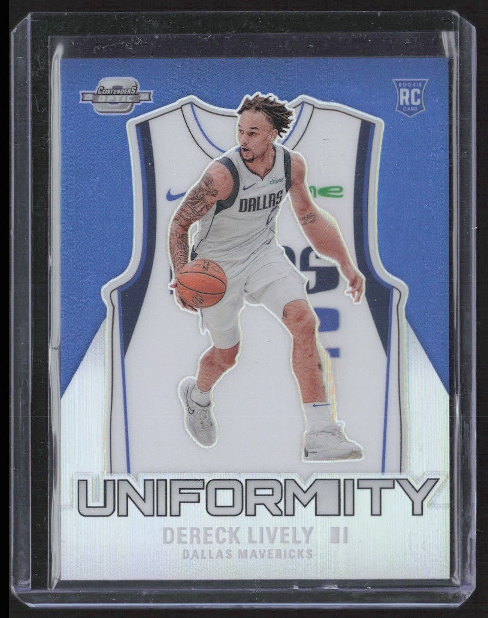 2023-24 Panini Contenders Optic #19 Dereck Lively II Uniformity