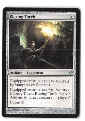 Blazing Torch 197 HP Zendikar MTG