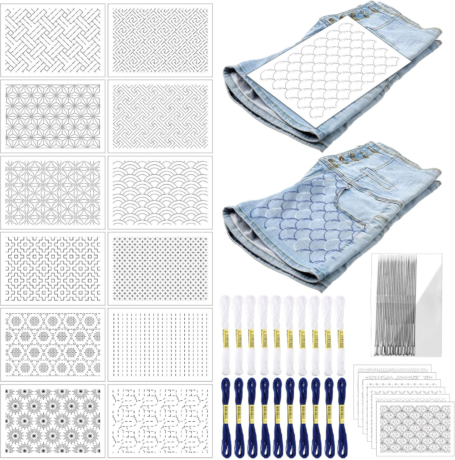 Kit With Patterns, Threads & Needles