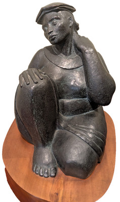 Ernesto Azcarate ''Mujer'' bronze sculpture