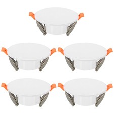 5Pcs 95mm/3.7" Round Ceiling Cover Plate Cap Access Panel for 2.2-3.3" White