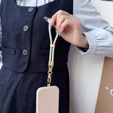 Universal Silicone Cell Phone Lanyard Adjustable Wrist Strap for Women Men Girl