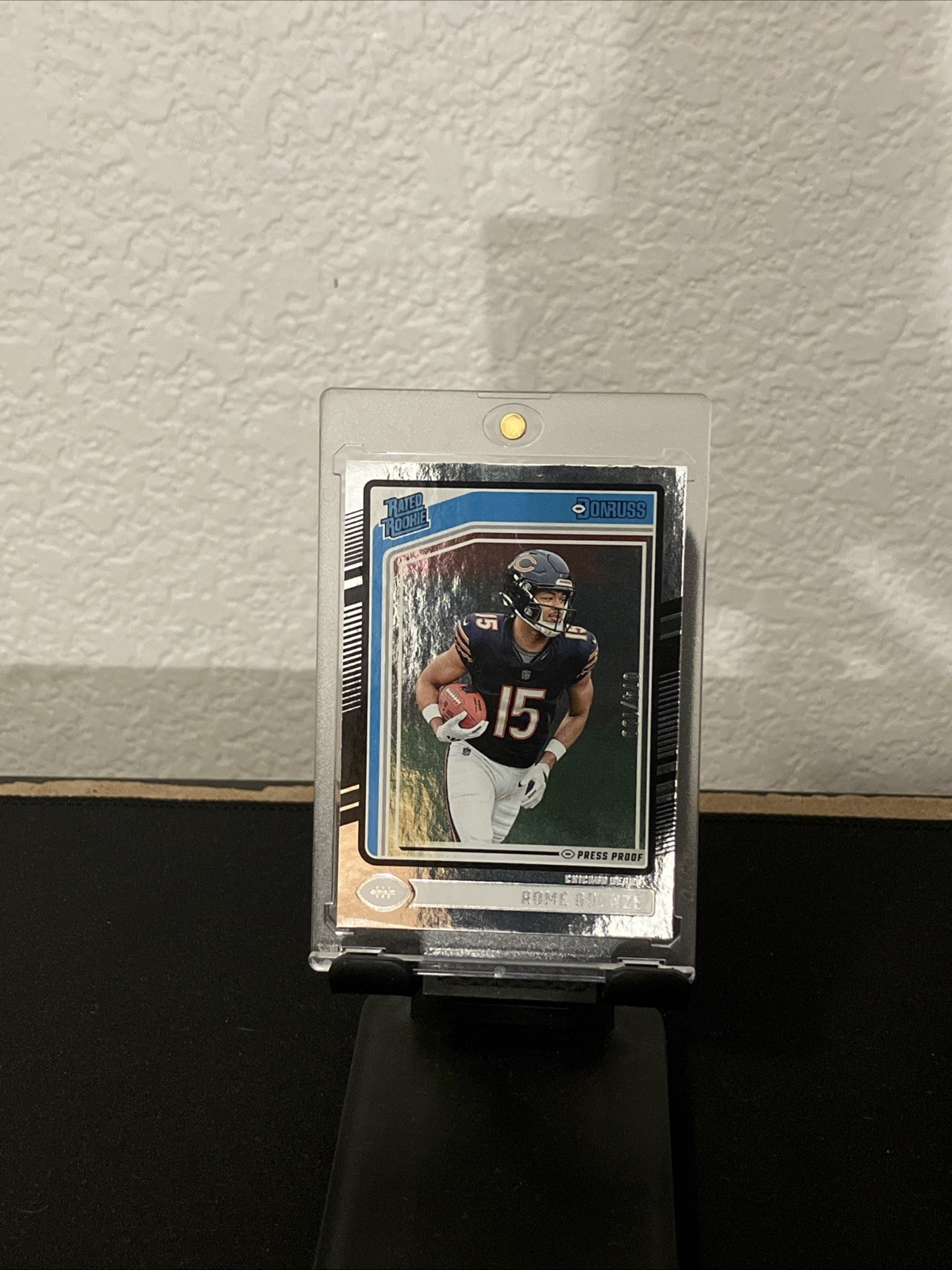 2024 Panini Donruss Rated Rookie Rome Odunze #309 Silver Press Proof /100 (RC)