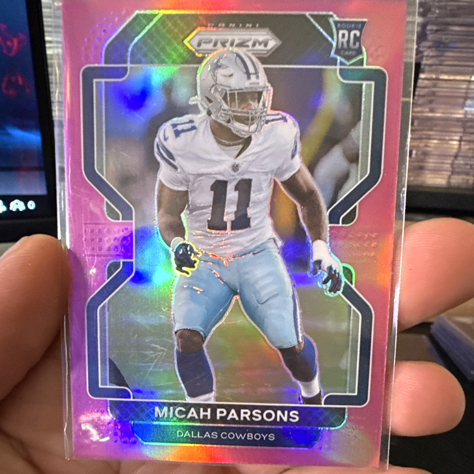 Micah Parsons Panini Prizm #382 Pink