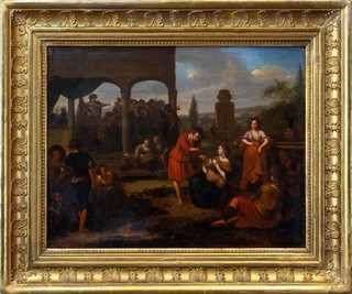 17thC Dutch Old Master Historical Oil Painting Cyrus the Great | Antique Frame