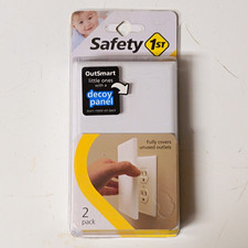 Safety 1st OutSmart Outlet Shield Outlet Covers w/ Decoy Panel 2 Pack HS275