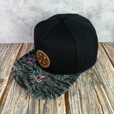 Maui and Sons Retro Snapback Flat Brim Black ...