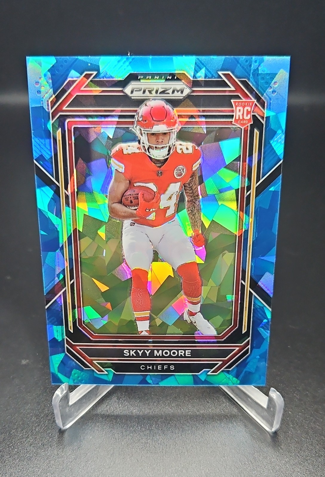2022 Panini Prizm - Rookies Skyy Moore #331 Blue Ice Prizm /99 (RC)