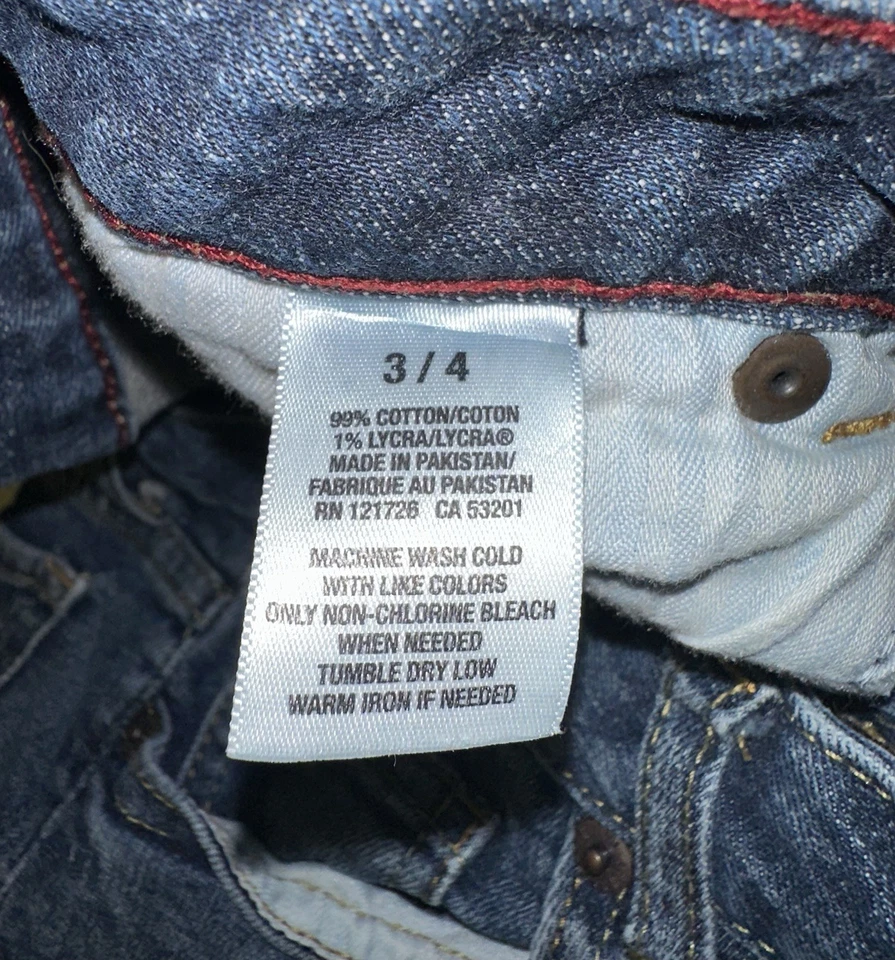 Aeropostale 男孩牛仔裤深水洗尺寸 3/4 — 第 3/4 张图片