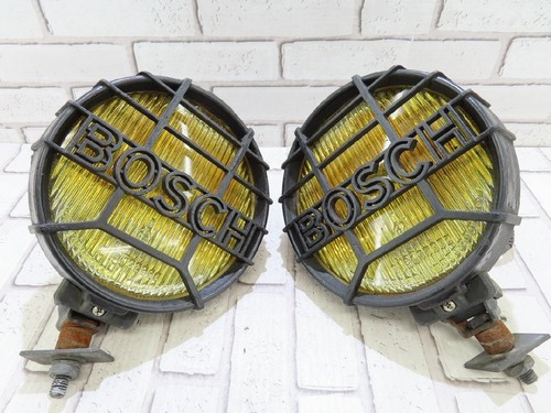 BOSCH Approx. 16cm Yellow Fog Lamp Round Left and Right Set Used