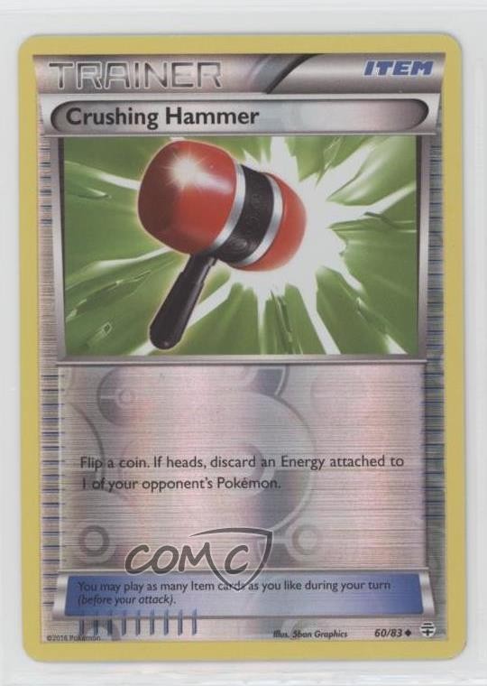 Crushing Hammer Reverse Foil Pokémon XY Generations #60