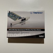 TRENDnet TFM-PCIV92A 56K High Speed Internal PCI Modem - Data/Fax/Voice - New