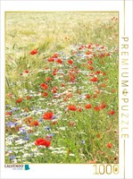 Calvendo Puzzle Flowers In The Cornfield | 1000 Pieces, Finished Size 25.2 × 18.