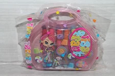 Vintage Lisa Frank Tiny Crayons in Purple Plastic Purse Case NEW