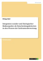 Philipp Moll | Integration Sozialer Und öKologischer Risikoaspekte Als...