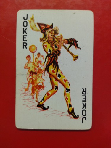 Unique rare VINTAGE JOKER playing card from my collection