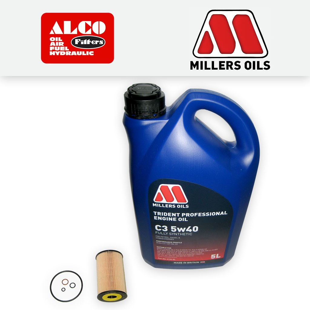 SERVICE KIT for BMW 3 SERIES E46 316I 318I M43 OIL FILTER +5w40 OIL (1997-2002)