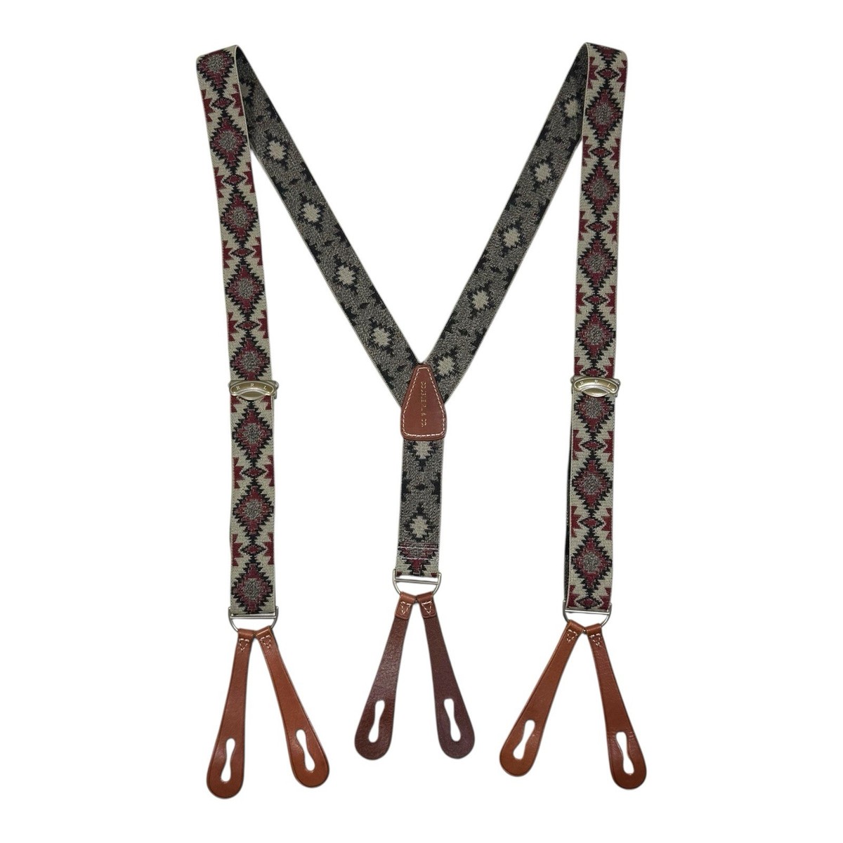 RRL Double RL & Co. Aztec Suspenders Ralph Lauren Stretch Braces