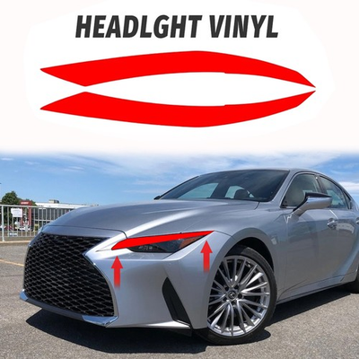 #ad #ad For 2021 2025 Lexus IS Car Red Headlight DRL Tint Front Overlay Vinyl Is 350 300 $23.74