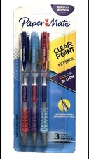 Paper Mate Clear Point Mechanical Pencils, 0.7mm, 3 Pk
