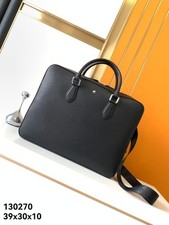 Exquisite MB Men Black Leather Handbag Briefcase Top Quality Fashion 130270 US
