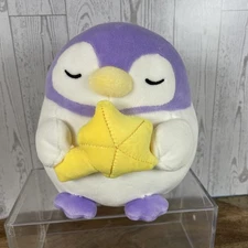 Takashoji Purple Penguin Wishing Star 6-7" Plush Stuffed Animal, Round One Prize