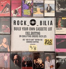  2.50 CLEARANCE BUY 10 GET FREE SHIPPING BUILD MAKE YOUR OWN LOT CASSETTE TAPES