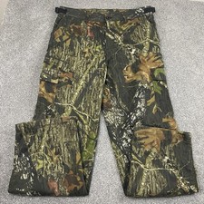 Vintage Mossy Oak Pants Mens M Break Up Camo Cargo Pockets Baggy Fit Hunting