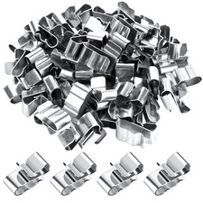 50 Pcs Trailer Frame Wire Clips Stainless Steel Metal Cable Clips 0.89 Inch New