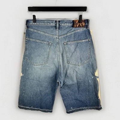 Kapital - Bone X-Ray Embroidered Denim Shorts Size: 36 | eBay UK