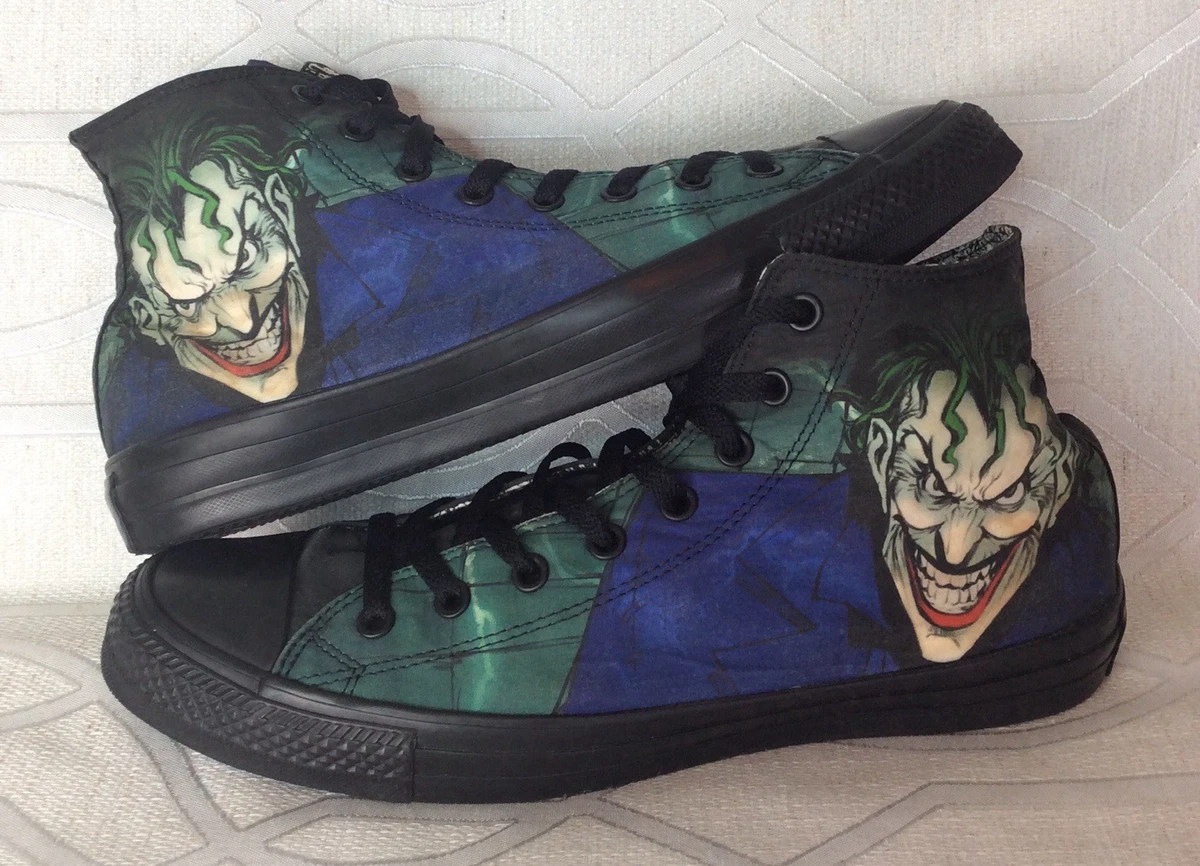 AQUAMAN Converse High Top Sneakers – DC Comics – Men’s Size 11-Vintage USED Mens Sz 7 Aquaman Converse All Star Chuck Taylor High  main image 2