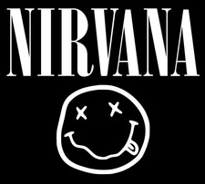 Nirvana w/ smiley logo decal 5" | Waterproof vinyl decal