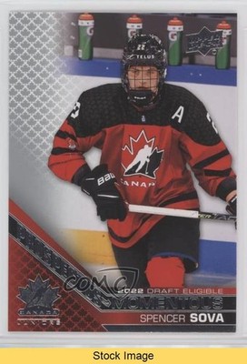 2022 Upper Deck Team Canada Juniors Prospectus Momentous Spencer Sova READ 07dz