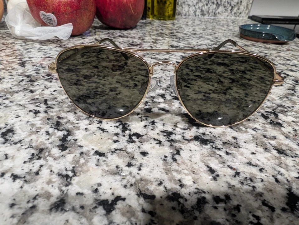 Gafas de sol vintage doradas aviador piloto ¡como nuevas! Foto 3 de 4