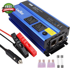 Power Inverter 12V to 110V 1000W 1000 Watt Dc to Ac Converter Battery