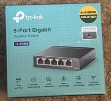 TP-Link TL-SG605P 5-Port Gigabit Desktop Unmanaged PoE Switch