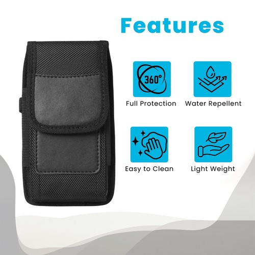 Custodia universale per WIKO RAINBOW JAM cellulare con clip da cintura - Foto 2 di 7