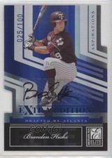 2007 Donruss Elite Extra Edition 25/100 Brandon Hicks #8 Auto 0af