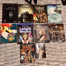 Mega Video Game Strategy Guide Lot (10 Total) Fallout/Skyrim/Zelda/Mario/Castle