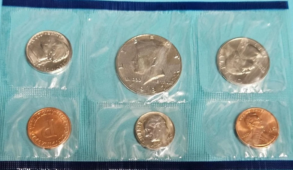 1987 Uncirculated Coin Set The United States Mint -"D & P Mint Marks" OGP - Image 2 of 4