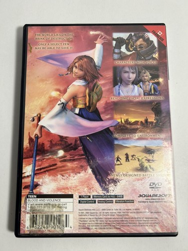 PLAYSTATION 2 PS2 FINAL FANTASY X COMPLETE GAME BLACK LABEL W/ MANUAL REG. CARD - Picture 5 of 8