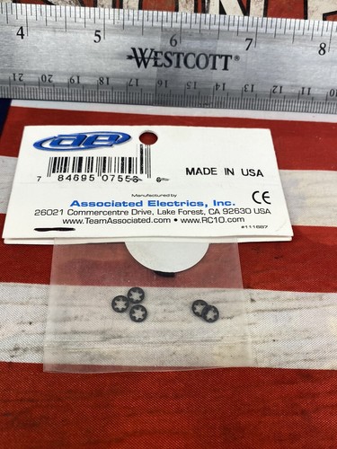 Team Associated 7558 Throttle Pivot Clip {5pc} NEW USA SHIPPED - Picture 2 of 2