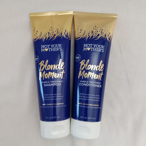 2 Not your Mother's Blonde Moment Purple treatment Shampoo Conditioner 8 oz